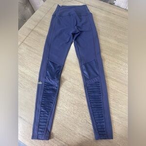 alo yoga leggings navy blue